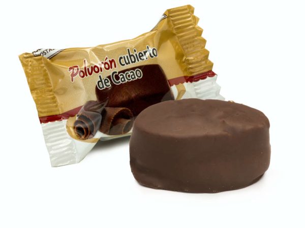 Polvorón de Estepa Cubierto de Cacao